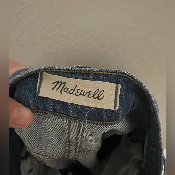 Madewell Classic Straight Jean Distressed Denim Medium Wash Size 27 23” Inseam - Picture 4 of 6